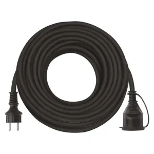 Emos Venkovní prodlužovací kabel 25 m / 1 zásuvka / černý / guma-neopren / 230 V / 2,5 mm2 P01725R