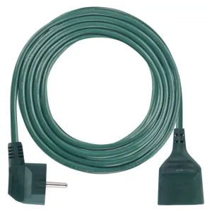 Emos Prodlužovací kabel 5 m / 1 zásuvka / zelený / PVC / 1 mm2 P0115Z