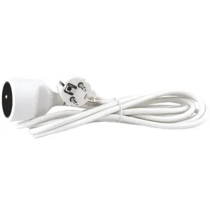 Emos Prodlužovací kabel 3 m / 1 zásuvka / bílý / PVC / 1 mm2 P0113
