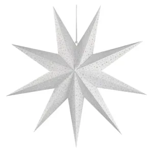 Emos Vánoční hvězda papírová závěsné, 60 cm, vnitřní DCAZ09