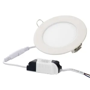 EMOS LED panel 120mm, kruhový vestavný bílý, 6W teplá bílá 1540110610 Teplá bílá