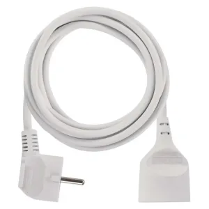 Emos Prodlužovací kabel 3 m / 1 zásuvka / bílý / PVC / 1,5 mm2 P0113R #2794710