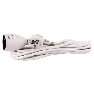 Emos Prodlužovací kabel 5 m / 1 zásuvka / bílý / PVC / 1 mm2 P0115