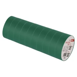 Emos Izolační páska PVC 15mm / 10m zelená 10 ks F61519
