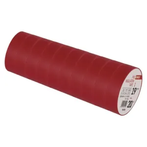 Emos Izolační páska PVC 19mm / 20m červená 10ks F61923