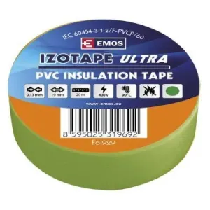 Emos Izolační páska PVC 19mm / 20m zelená 1ks F61929-ks