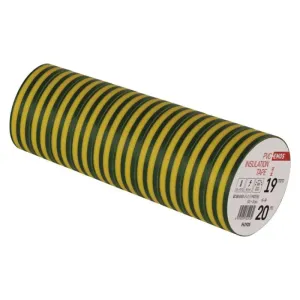 Emos Izolační páska PVC 19mm / 20m zelenožlutá 10 ks F61925