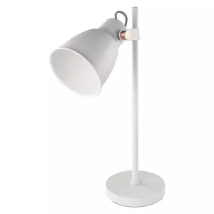 EMOS Stolní lampa JULIAN na žárovku E27, bílá Z7621W