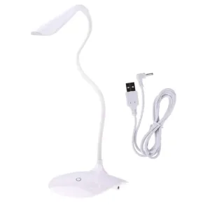 EMOS LED stolní lampa D08, bílá s USB 1538080200