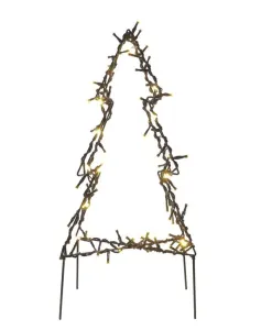 EMOS LED vánoční stromek kovový, 50 cm, venkovní i vnitřní, teplá bílá DCZW05 Teplá bílá