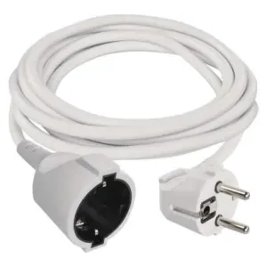 Emos Prodlužovací kabel 2 m / 1 zásuvky / bílý / PVC / 1 mm2 P0122