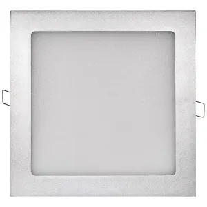 Emos LED vestavné svítidlo PROFI, čtvercové, stříbrné, 18W neutrální bílá ZD2242 ZD2242