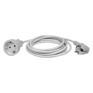 Emos Prodlužovací kabel 3 m / 1 zásuvka / bílý / PVC / 1,5 mm2 P0123R
