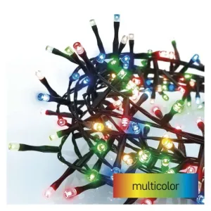 Emos LED vánoční řetěz – ježek, 8 m, venkovní i vnitřní, multicolor, časovač D4BM02
