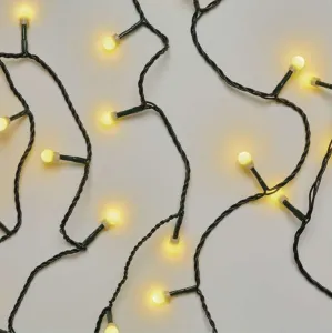 EMOS LED vánoční cherry řetěz – kuličky, 8 m, venkovní i vnitřní, teplá bílá, časovač D5AW02 Teplá bílá