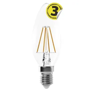 Emos LED žárovka Filament svíčka / E14 / 4 W (40 W) / 465 lm / teplá bílá Z74210