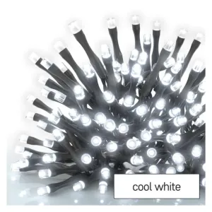 EMOS 100 LED Základní sada pro spojovací řetězy Standard, 10 m, venkovní, studená bílá, časovač (D1AC01) Studená bílá