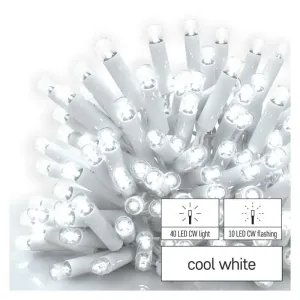 EMOS Profi LED spojovací řetěz blikající bílý – rampouchy, 3 m, venkovní, studená bílá D2CC04 Studená bílá