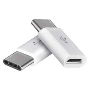 Emos Adaptér micro USB-B 2.0 / USB-C 2.0, bílý, 2 ks SM7023