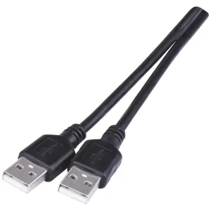 Emos Nabíjecí a datový kabel propojovací USB-A 2.0 / USB-A 2.0, 2 m, černý SB7002
