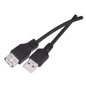 Emos Nabíjecí a datový kabel propojovací USB-A 2.0 / USB-A 2.0, 2 m, černý SB7102