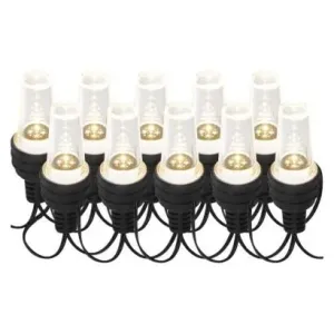 Emos LED světelný řetěz – 10x párty žárovky, 4,5 m, venkovní i vnitřní, studená bílá DCPC08