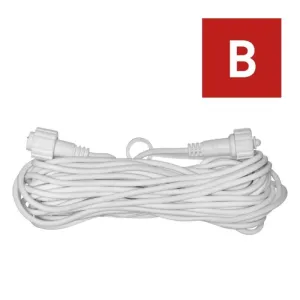 Emos Prodlužovací kabel pro spojovací řetězy Profi bílý, 10 m, venkovní i vnitřní D2ZW01