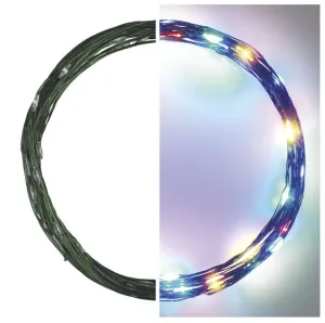 EMOS LED vánoční nano řetěz zelený, 4 m, venkovní i vnitřní, multicolor, časovač D3AM01