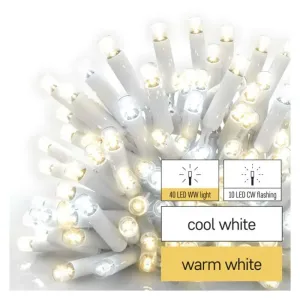 Emos Profi LED spojovací řetěz blikající bílý – rampouchy, 3 m, venkovní, Teplá bílá/Studená bílá bílá D2CN02