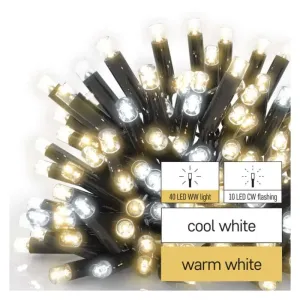 Emos Profi LED spojovací řetěz problikávající – rampouchy, 3 m, venkovní, Teplá bílá/Studená bílá bílá D2CN01