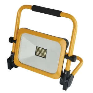 LED reflektor ACCO nabíjecí, přenosný, 30 W, žlutý, studená bílá