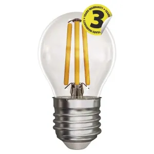 Emos LED žárovka Filament Mini Globe 4W E27 Teplá bílá Teplá bílá