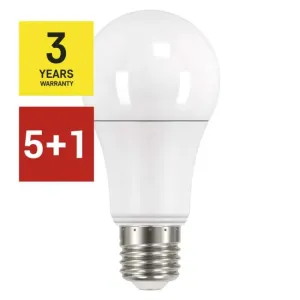 5 + 1 zdarma – LED žárovka Classic A60 / E27 / 14 W (100 W) / 1 521 lm / neutrální bílá