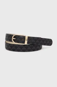 Oboustranný kožený pásek Emporio Armani dámský, černá barva #4412903