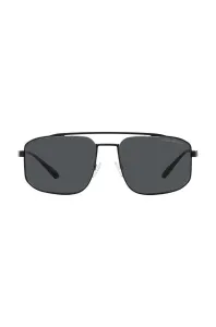 Sluneční brýle Emporio Armani pánské, černá barva #4061120