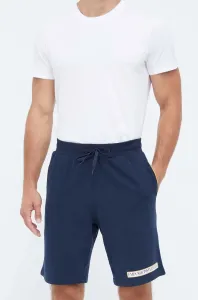 Společenské bavlněné šortky Emporio Armani Underwear tmavomodrá barva