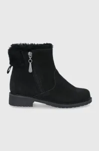 Dětské semišové zimní boty Emu Australia Merck Teens černá barva