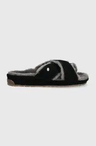 Semišové papuče Emu Australia Mayberry Corky černá barva #2009568