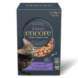 Encore Kitten Jelly Pouch 10 x 50 g - výhodné balení - nejlepší výběr (2 druhy)