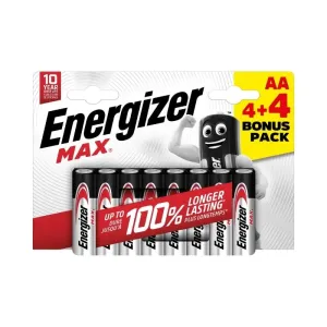 Energizer tužkové baterie AA/4+4 zdarma