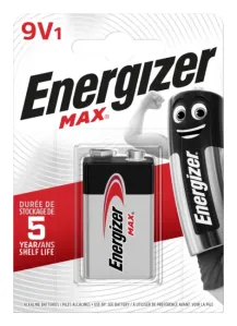 Energizer MAX alkalická baterie 9V 522, 1ks