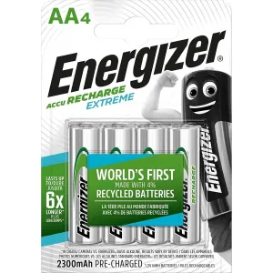 Energizer nabíjecí baterie HR6 Extreme AA 2300 FSB4, 4ks