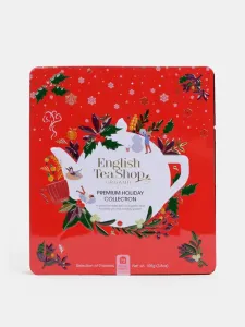English Tea Shop Dárková sada Vánoční červená BIO v plechové kazetě 72 sáčků