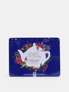 English Tea Shop Dárková sada Vánoční modrá BIO v plechové kazetě 36 sáčků