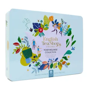 English Tea Shop Dárková sada Your wellness modrá BIO v plechové kazetě 36 sáčků