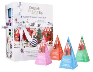 English Tea Shop Dárková kolekce Vánoční bílá BIO 12 pyramidek