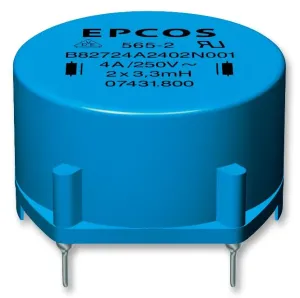 Epcos B82724A2501N001 Choke, Ring Core, Double, 82Mh, 0.5A