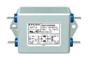 Epcos B84112G0000B020 Power Line Filter, Standard, 2A, Qc