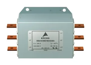 Epcos B84143B0180S080 Power Line Filter, 3 Phase, 180A, Busbar