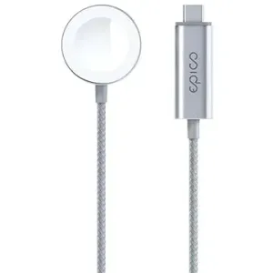 Epico Apple Watch rychlonabíjecí kabel USB-C - stříbrná